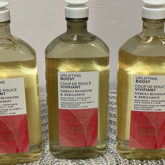 BBW Aromatherapy Uplifting Boost Body Wash + Foam Bath set of 3 NWT - Picture 2 of 3